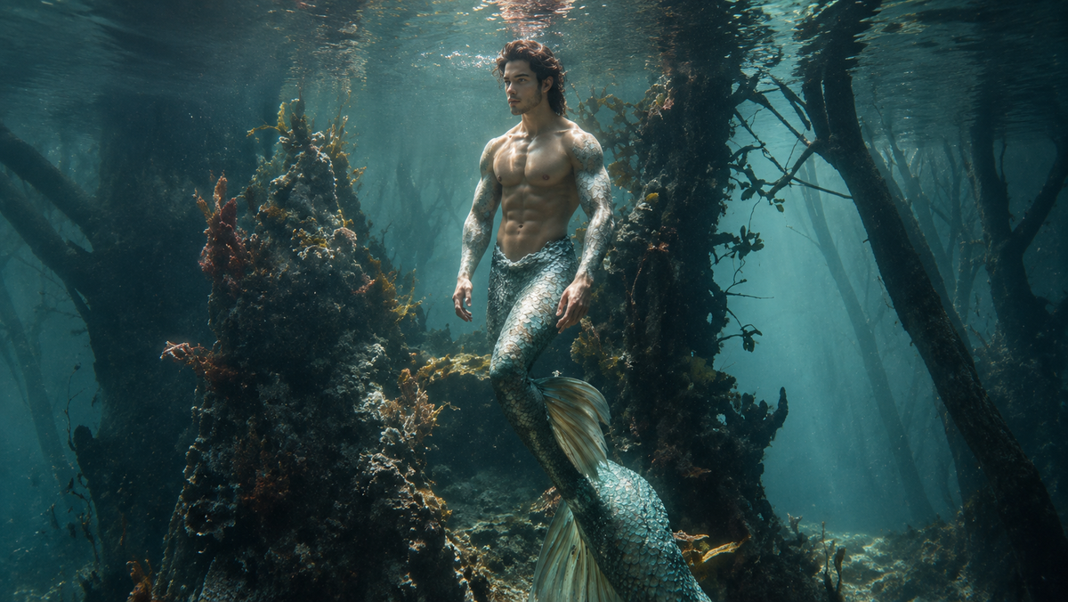Warrior of the Sunken Forest | Premium Digital Wallpaper