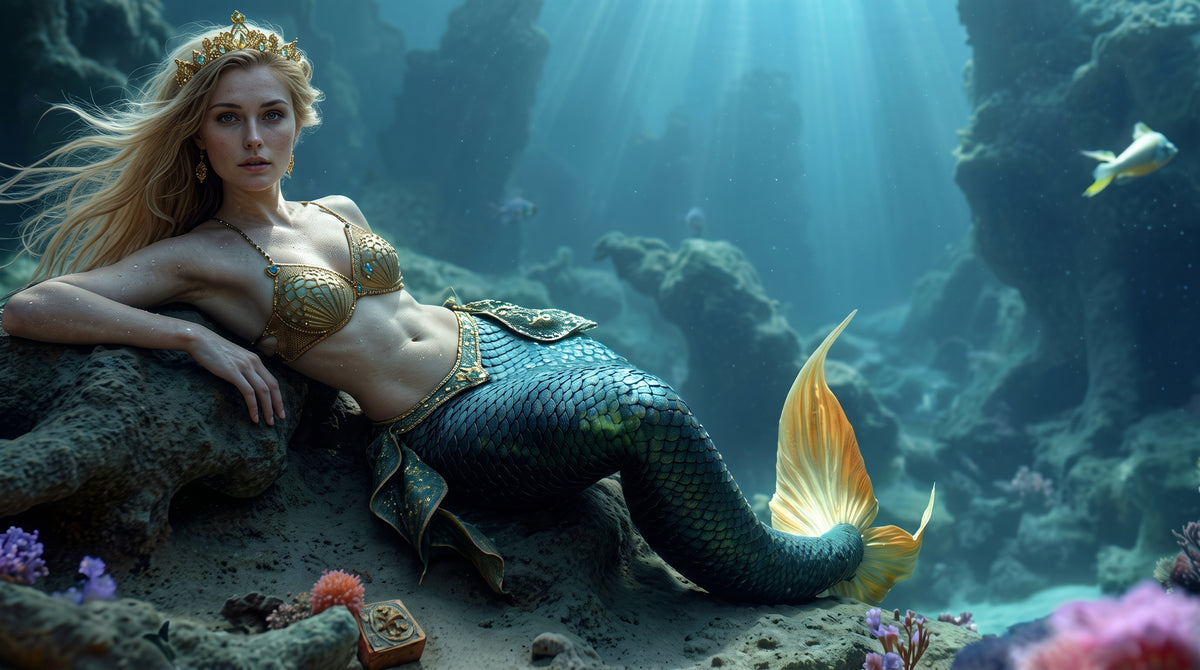 Empress of the Coral Palace | Premium Digital Wallpaper