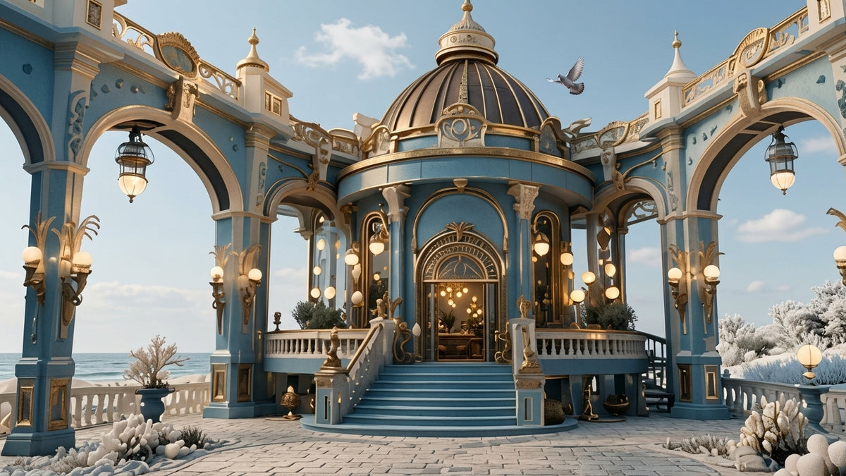 Rotunda of the Pearl Horizon | Premium Digital Wallpaper
