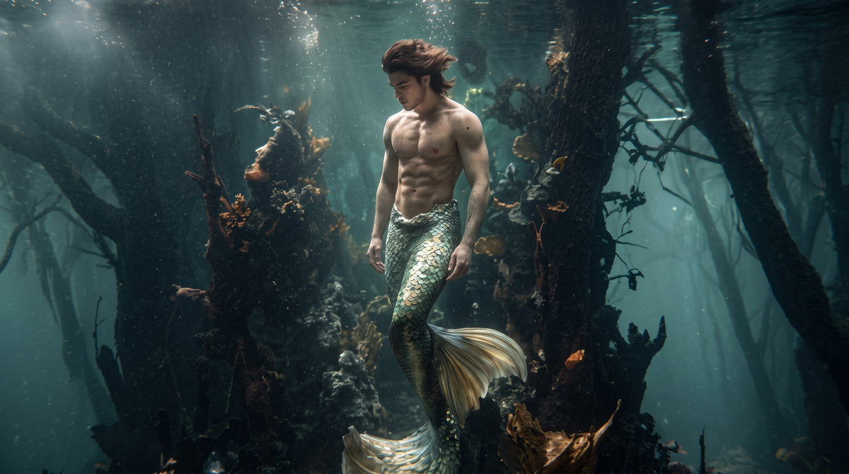 Guardian of the Sunken Kelp Forest | Premium Digital Wallpaper