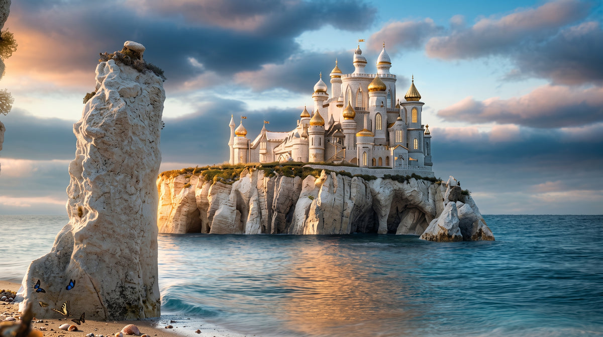 Citadel of the White Marble Reef | Premium Digital Wallpaper
