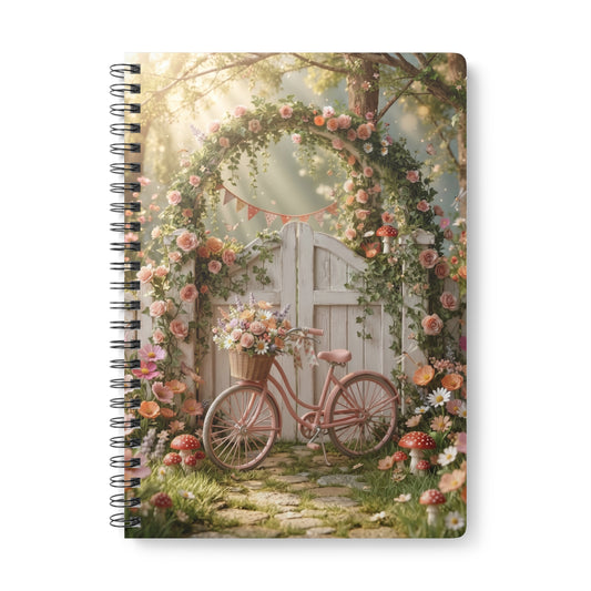 The Flower Fairy's Bicycle – Vintage Cottagecore Floral Journal