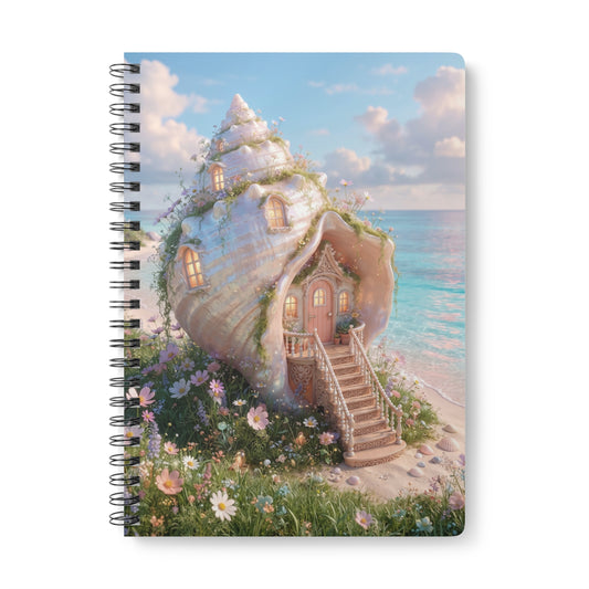 The Pearlescent Seashell Haven Notebook