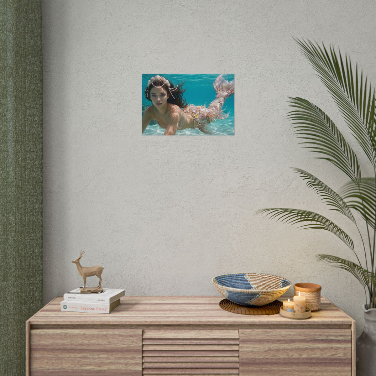 Mermaid Ocean Sanctuary – Premium Matte Widescreen Poster