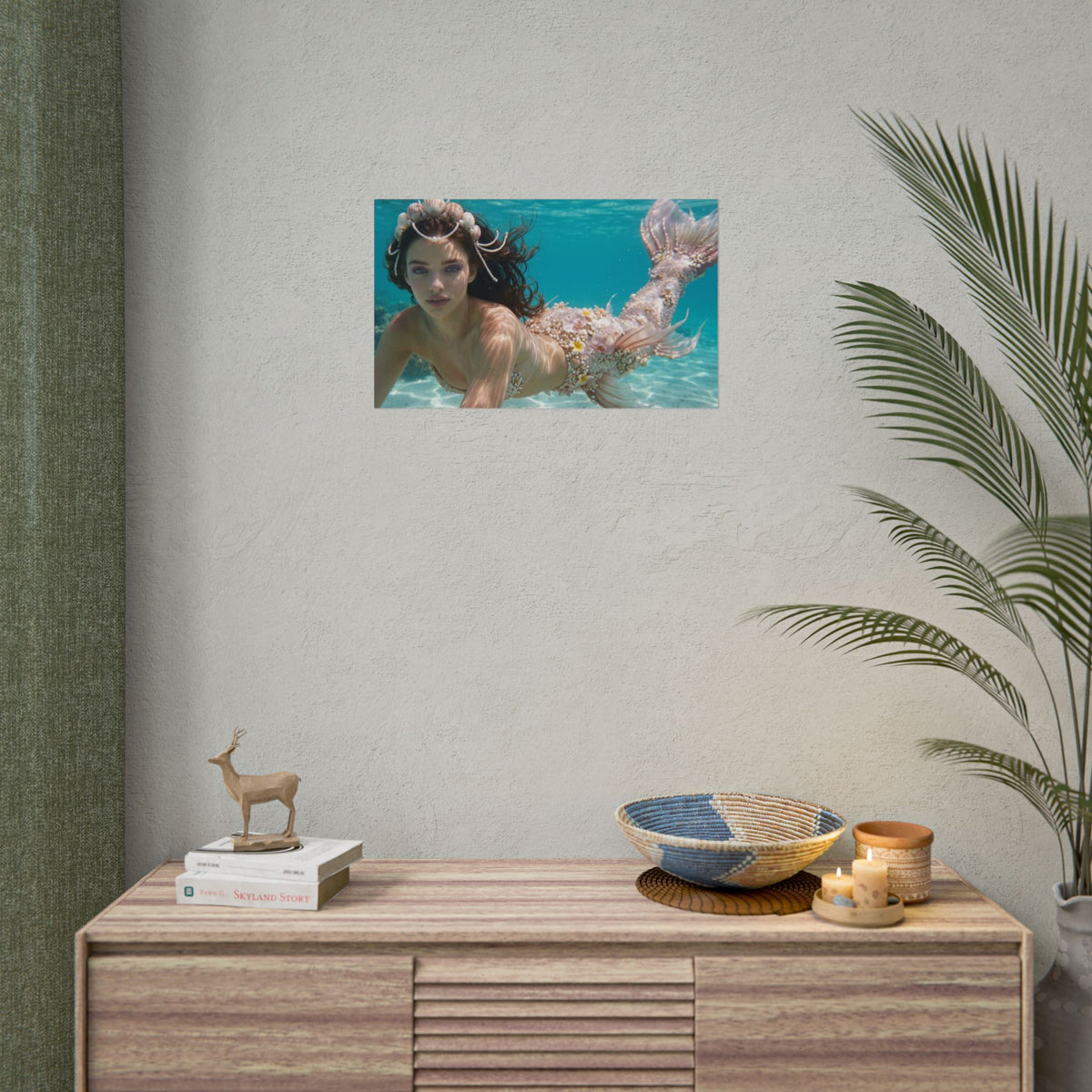 Mermaid Ocean Sanctuary – Premium Matte Widescreen Poster