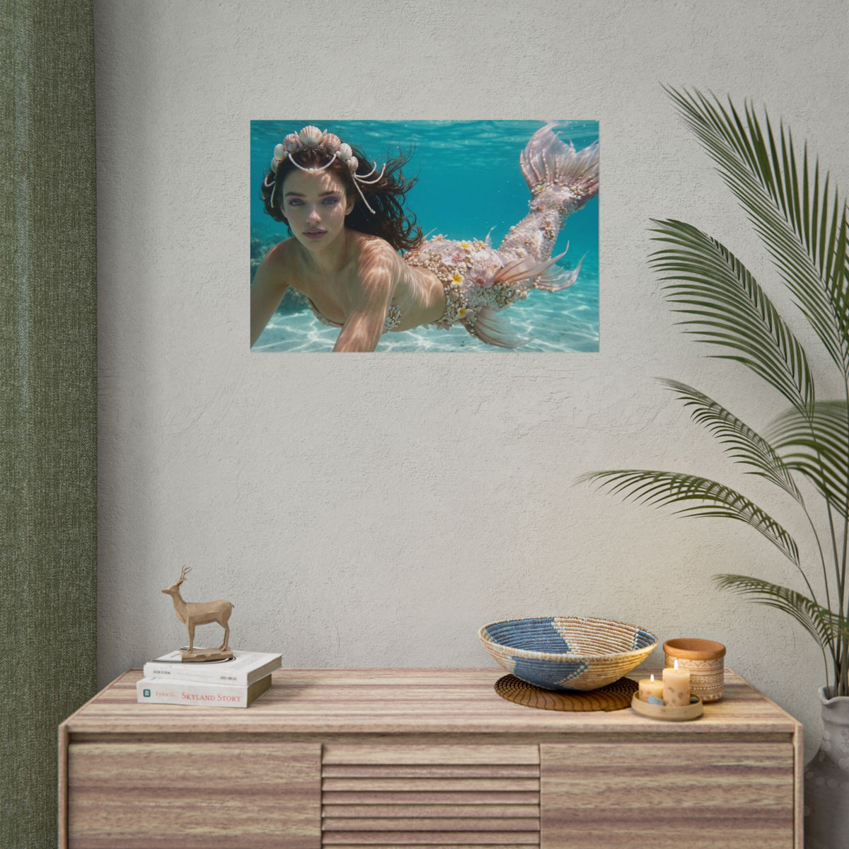 Mermaid Ocean Sanctuary – Premium Matte Widescreen Poster