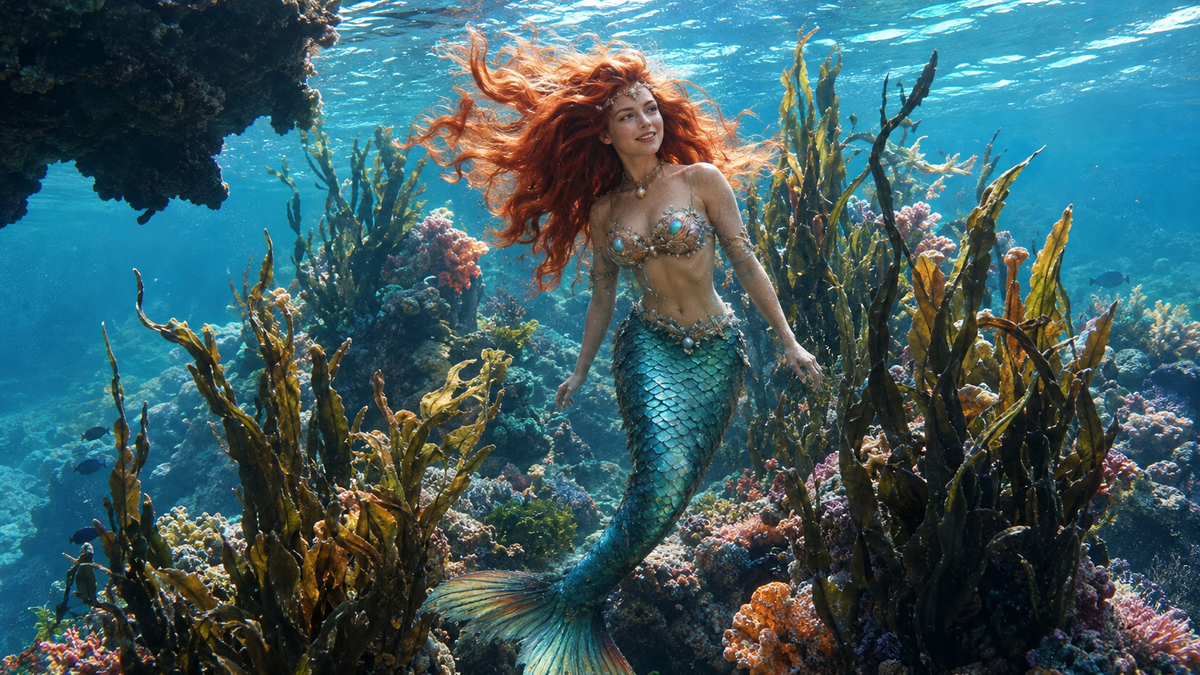Maiden of the Kelp Garden | Premium Digital Wallpaper