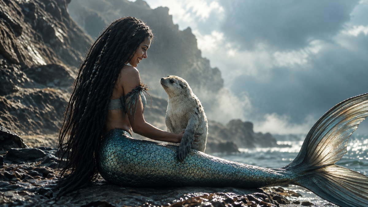 Companion of the Shoreline Seal | Premium Digital Wallpaper