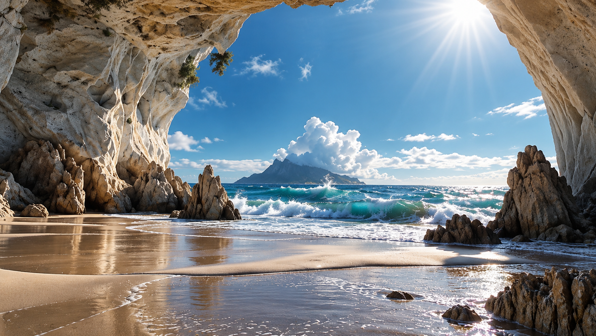 Sanctuary of the Hidden Cove | Premium Digital Wallpaper