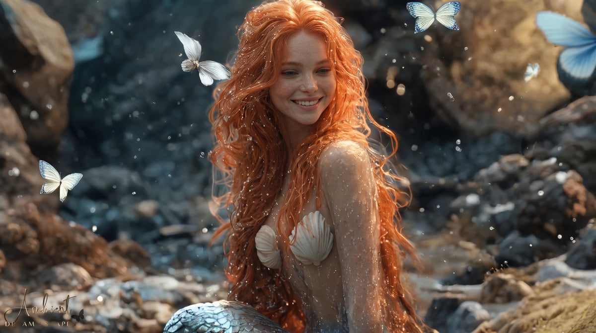 Princess of the Sunlit Tresses | Premium Digital Wallpaper