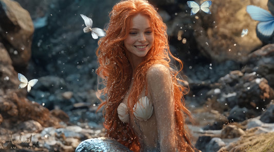 Princess of the Sunlit Tresses | Premium Digital Wallpaper