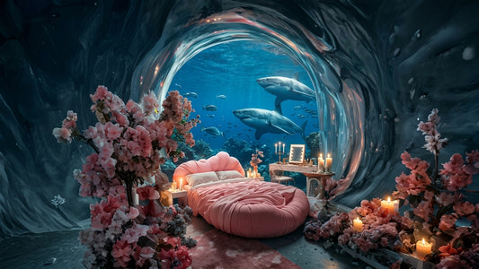 Sanctuary of the Abyssal Bedroom | Premium Digital Wallpaper
