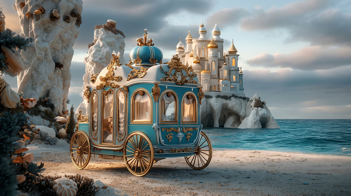 Carriage of the Ocean Citadel | Premium Digital Wallpaper