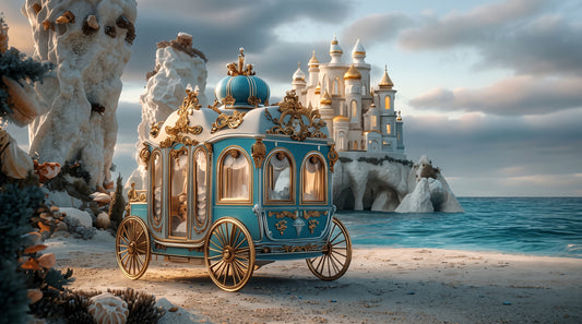 Carriage of the Ocean Citadel | Premium Digital Wallpaper