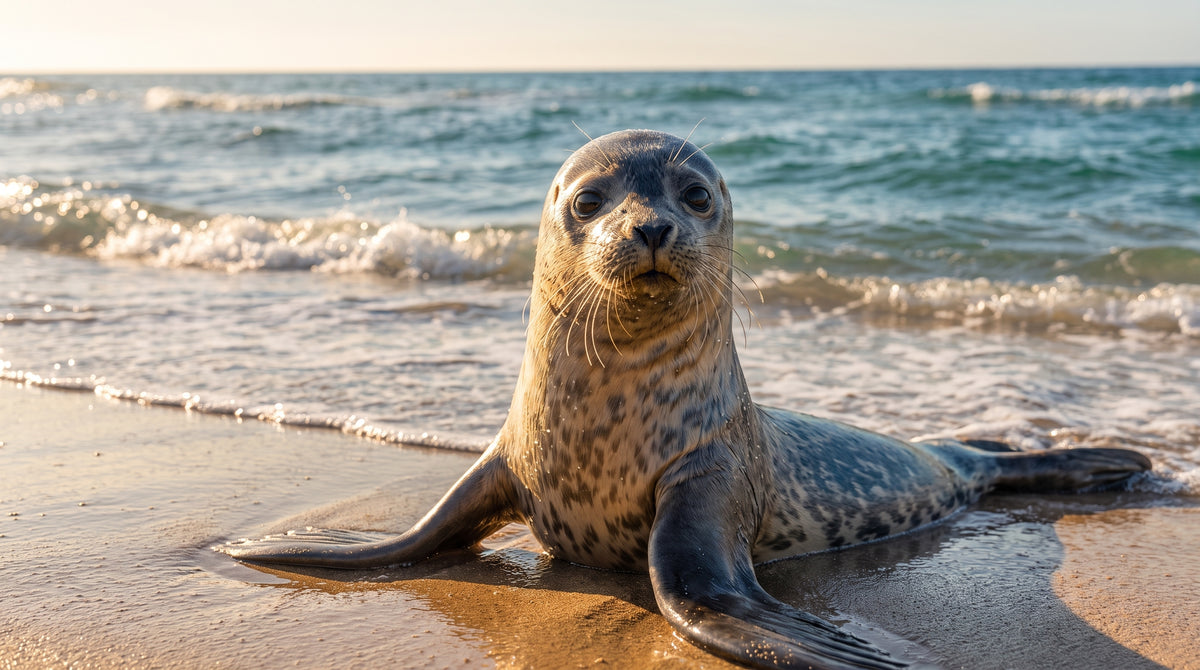 Companion of the Golden Tideline | Premium Digital Wallpaper