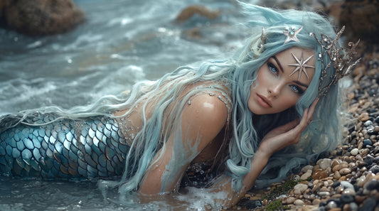 Maiden of the Starfish Crown | Premium Digital Wallpaper