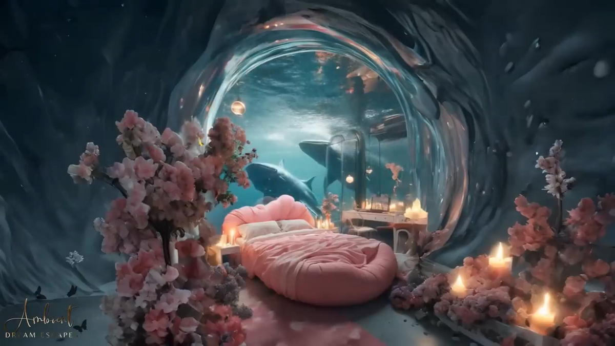 Haven of the Coral Blossom Cave | Premium Digital Wallpaper