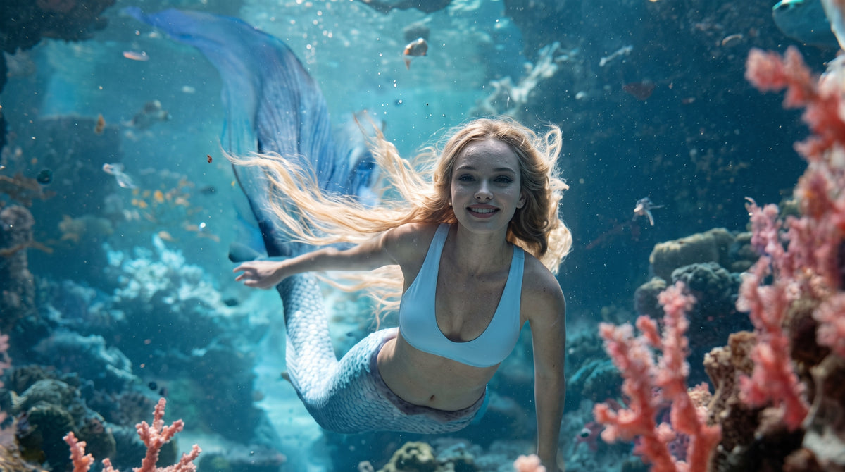Princess of the Coral Meadow | Premium Digital Wallpaper