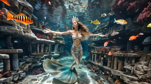 Empress of the Sunken Temple Ruins | Premium Digital Wallpaper